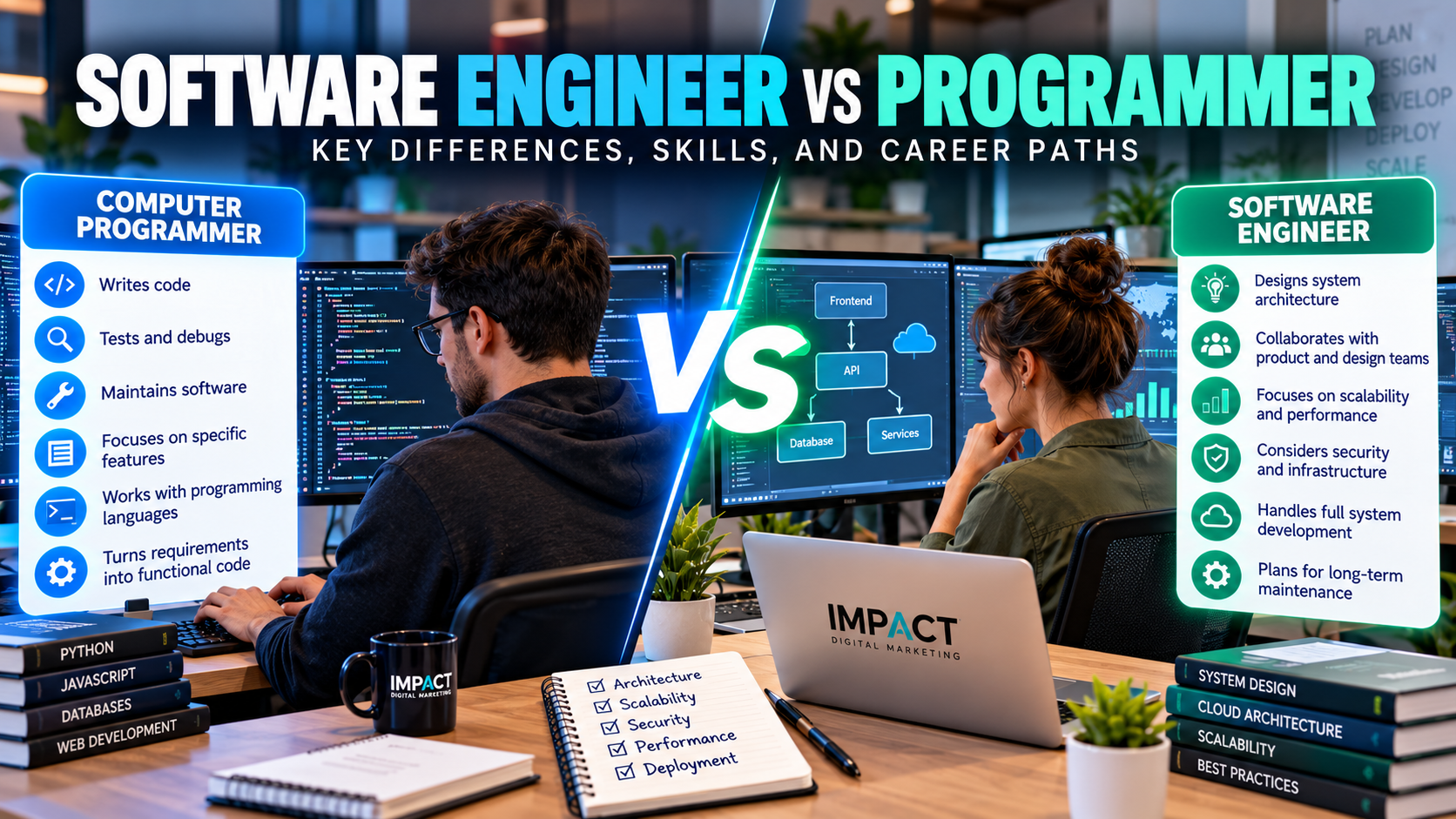 Software Engineer vs Programmer, Software Engineering Careers